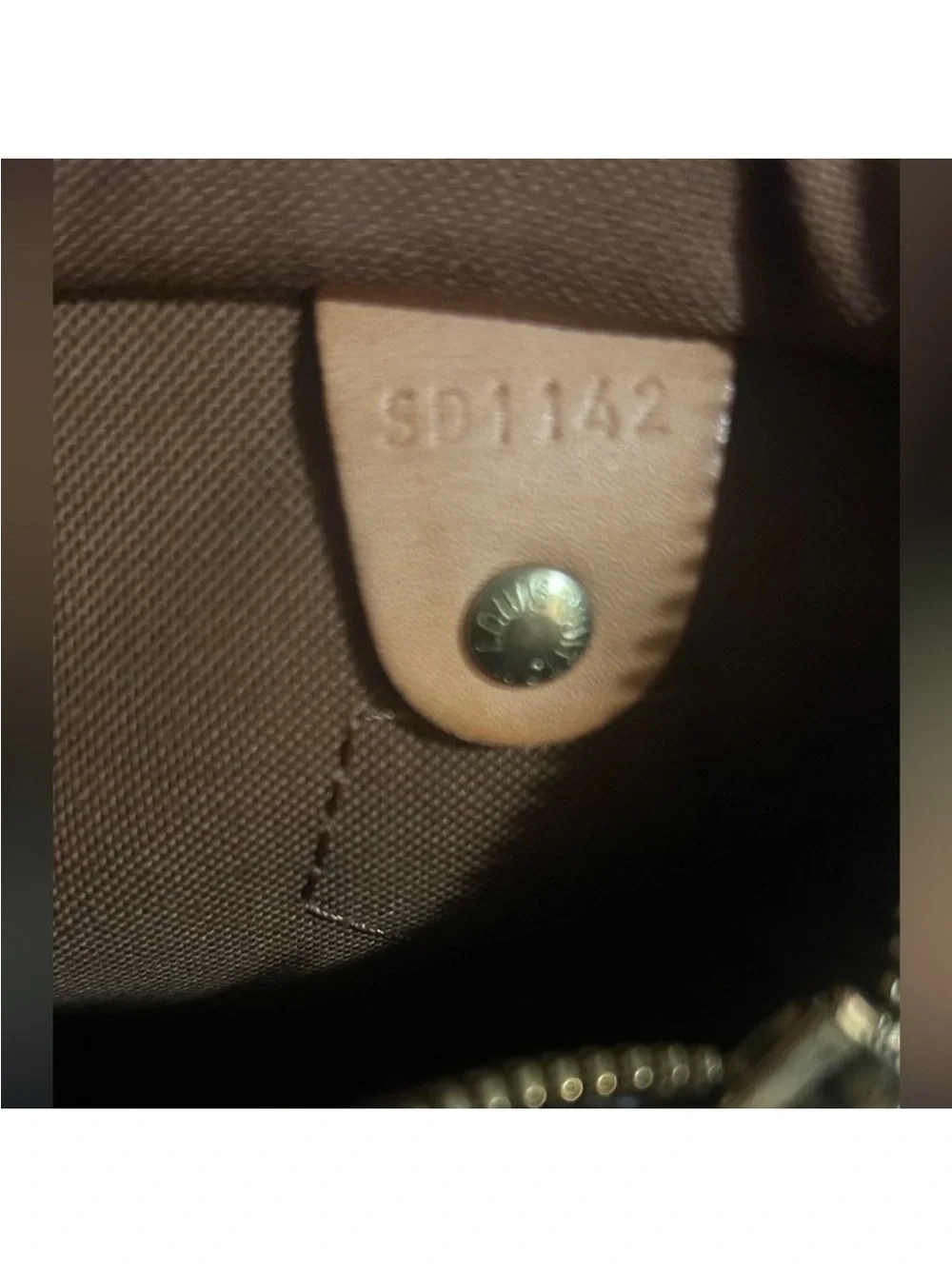 Louis Vuitton Monogram Canvas Satchel in Brown and Tan